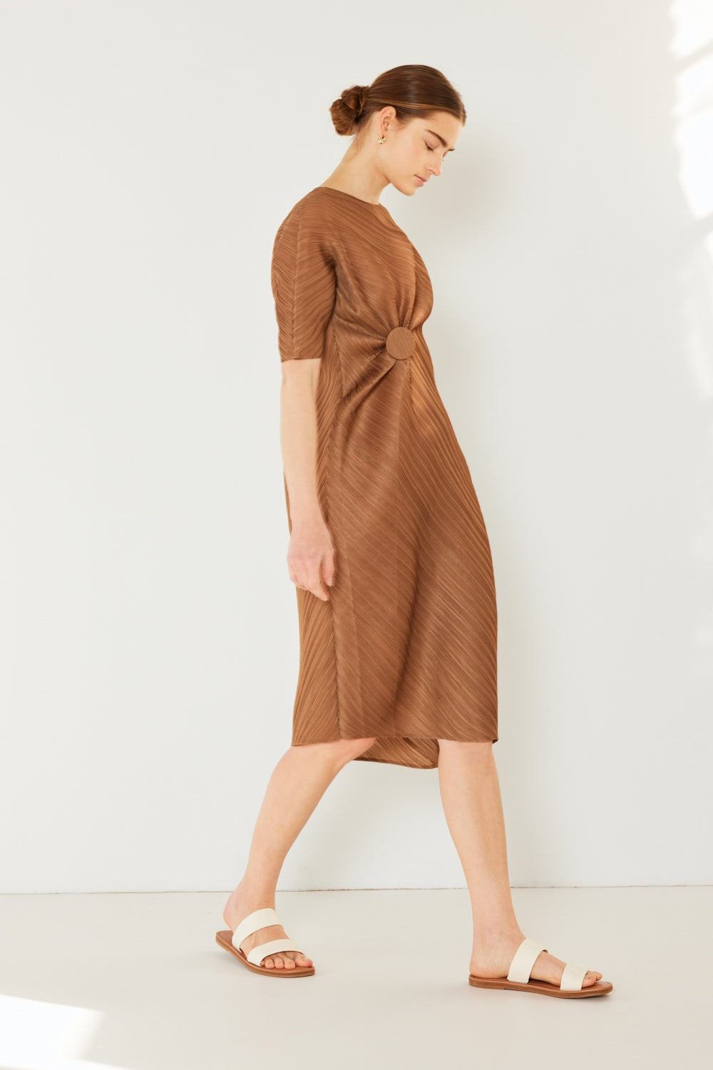 Knotted Dolman Sleeve Dress