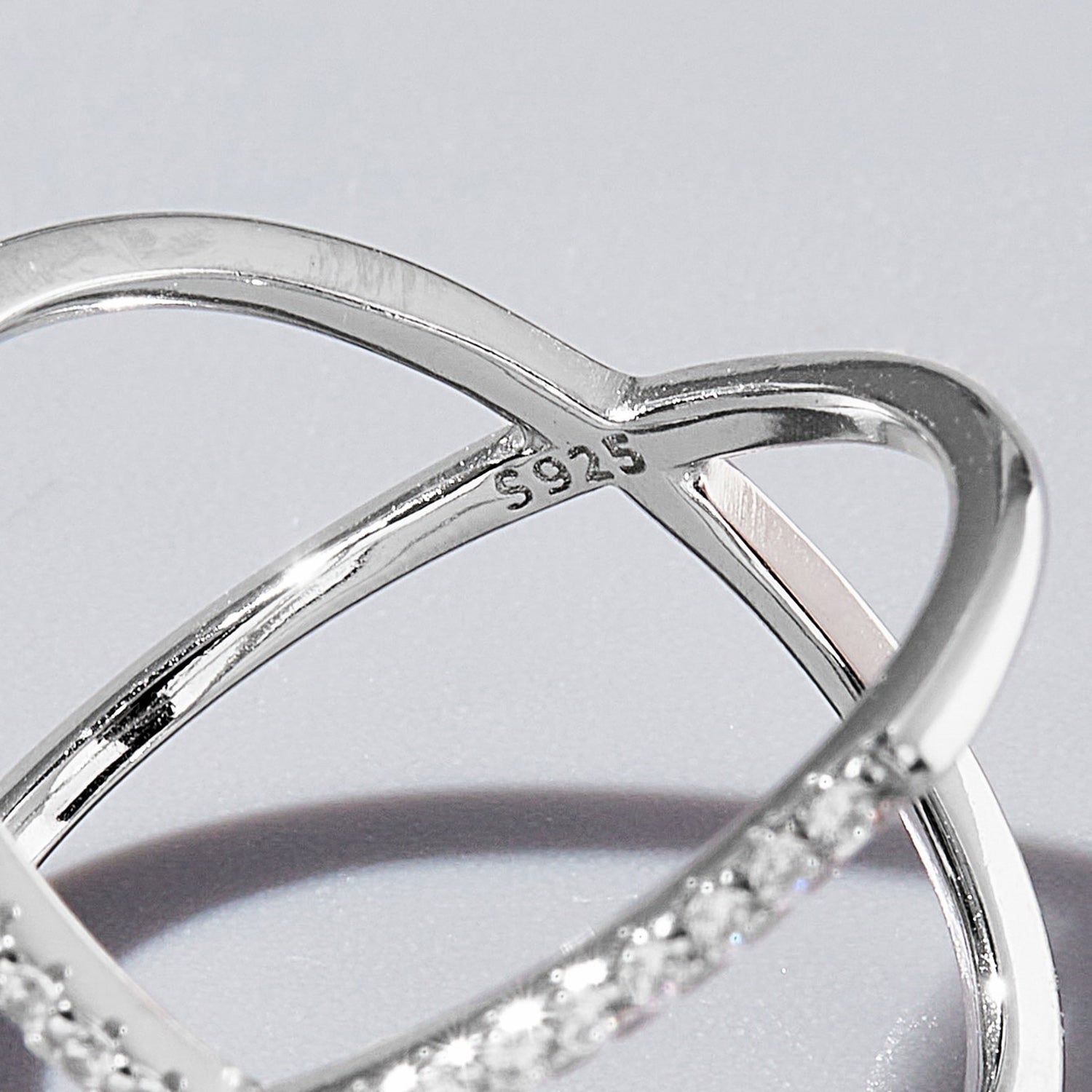 Criss Cross Sterling Silver Ring