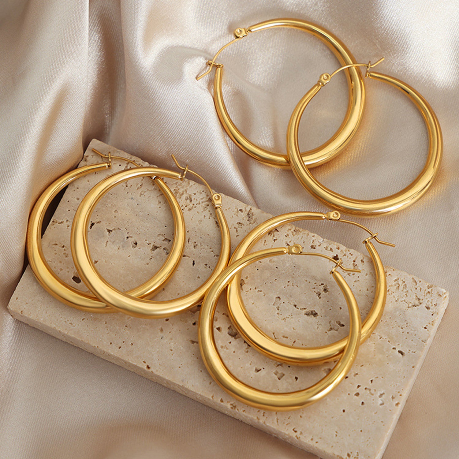 Gold Hoop Earrings