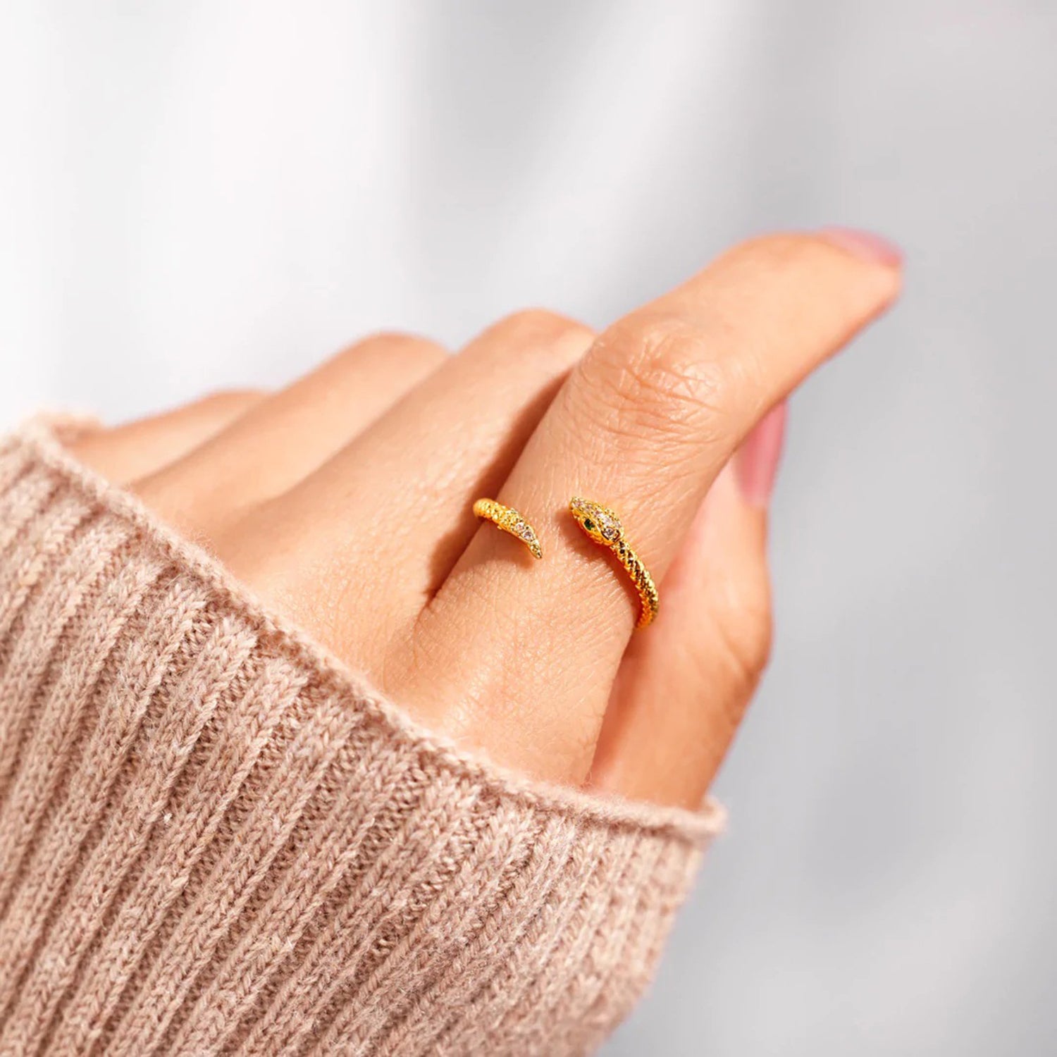 18K Snake Wrap Ring