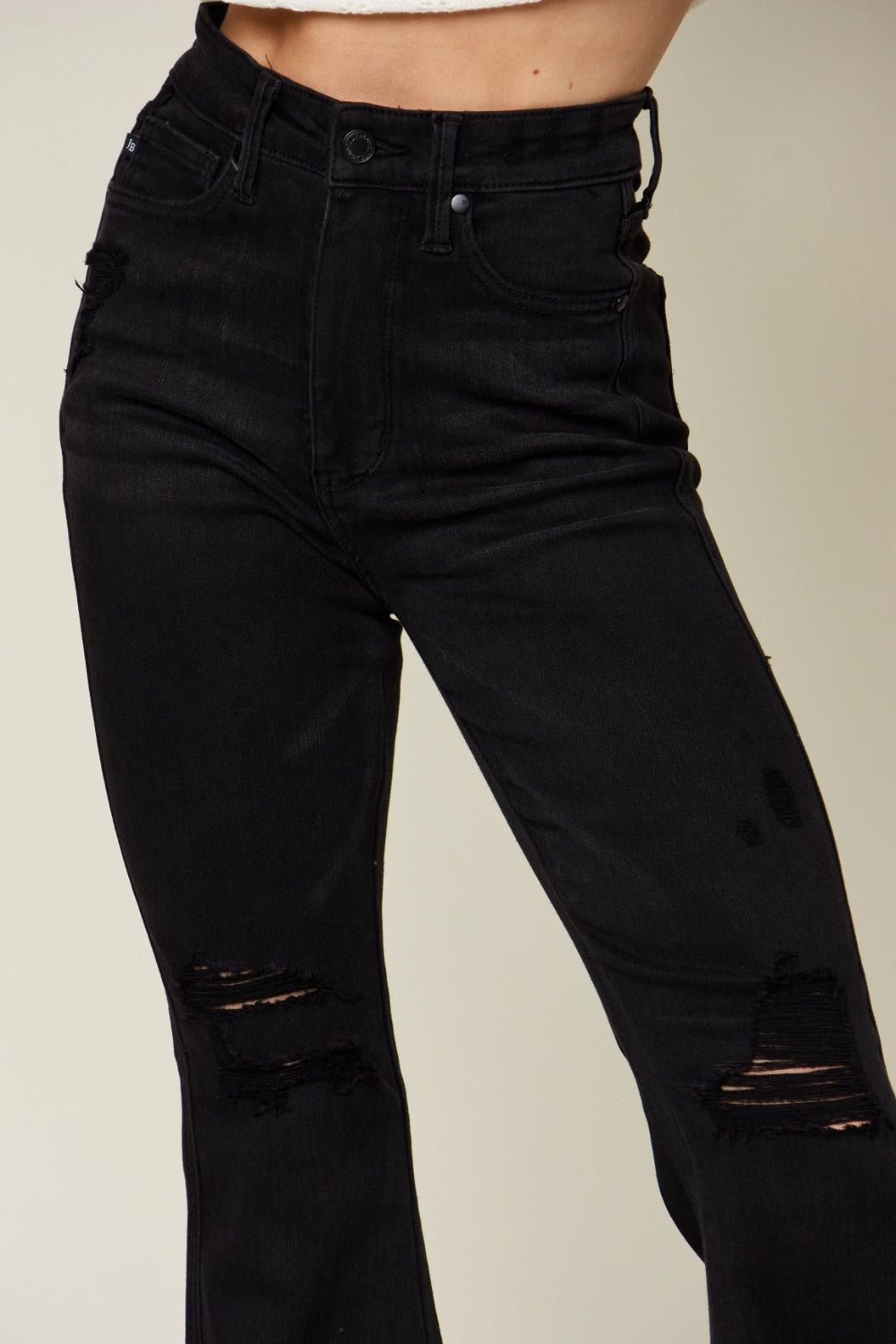 Distressed Flare Jeans