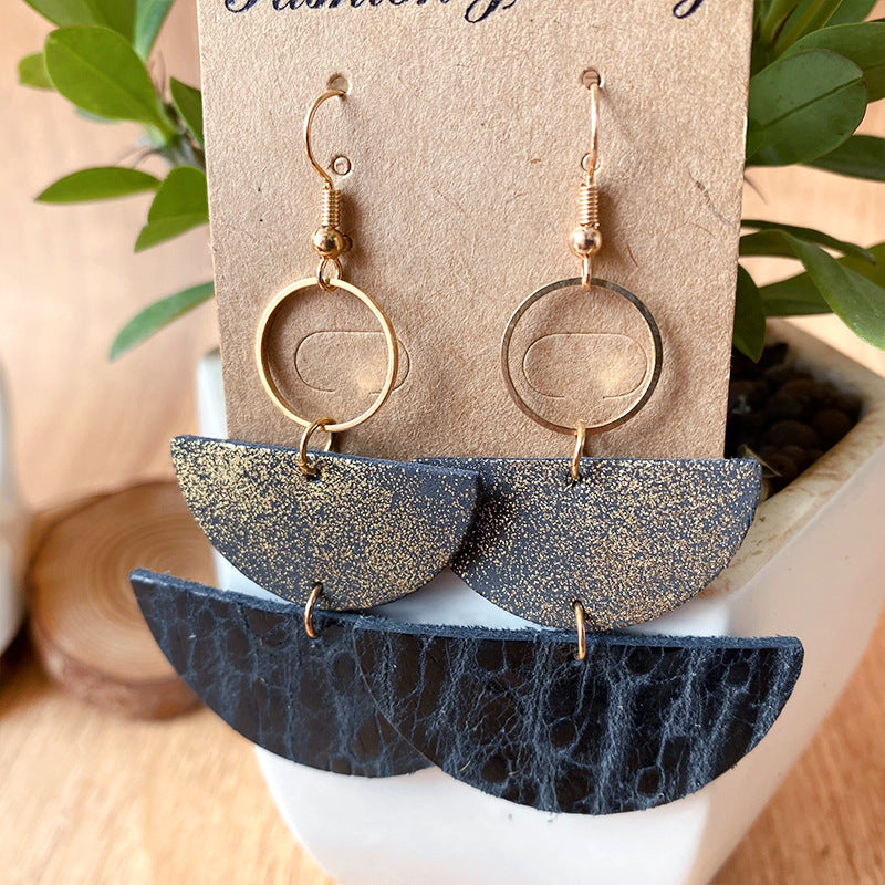 Semicircle Drop Earrings