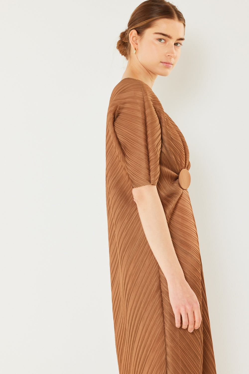 Knotted Dolman Sleeve Dress