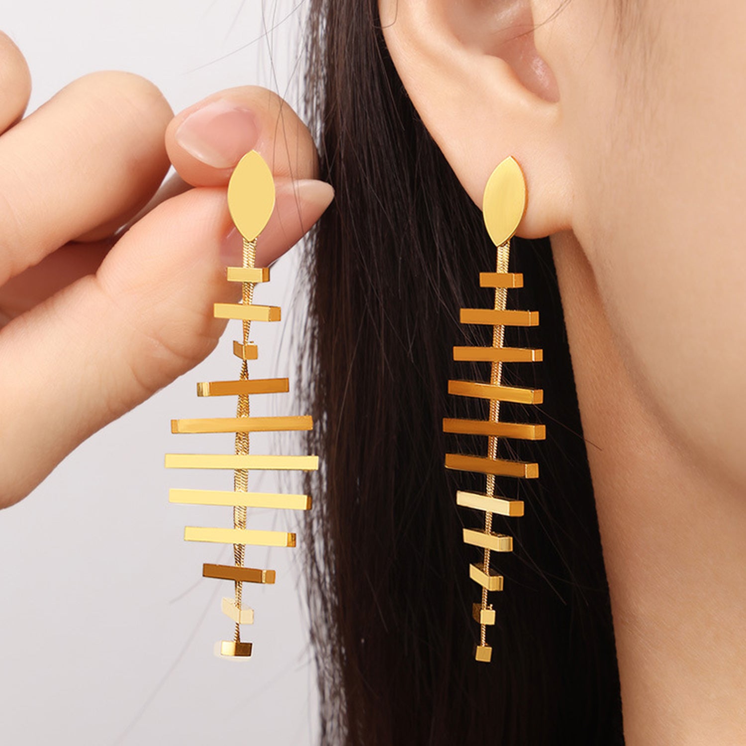 Fishbone Earrings