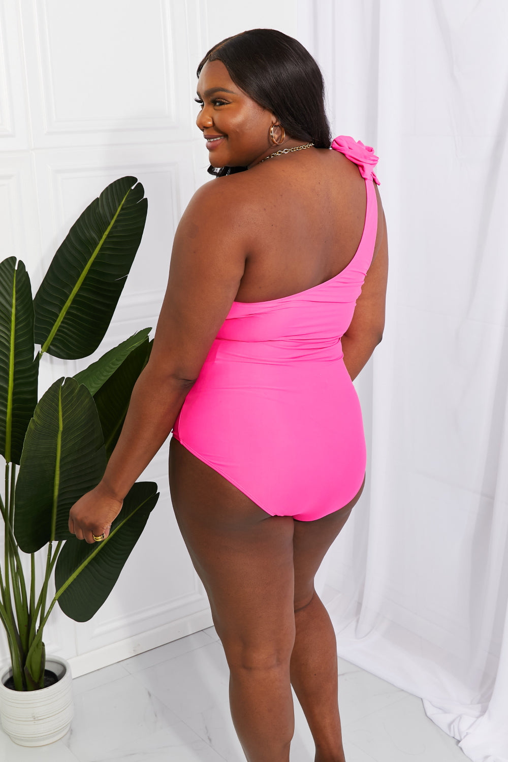 Deep End One-Shoulder Swimsuit