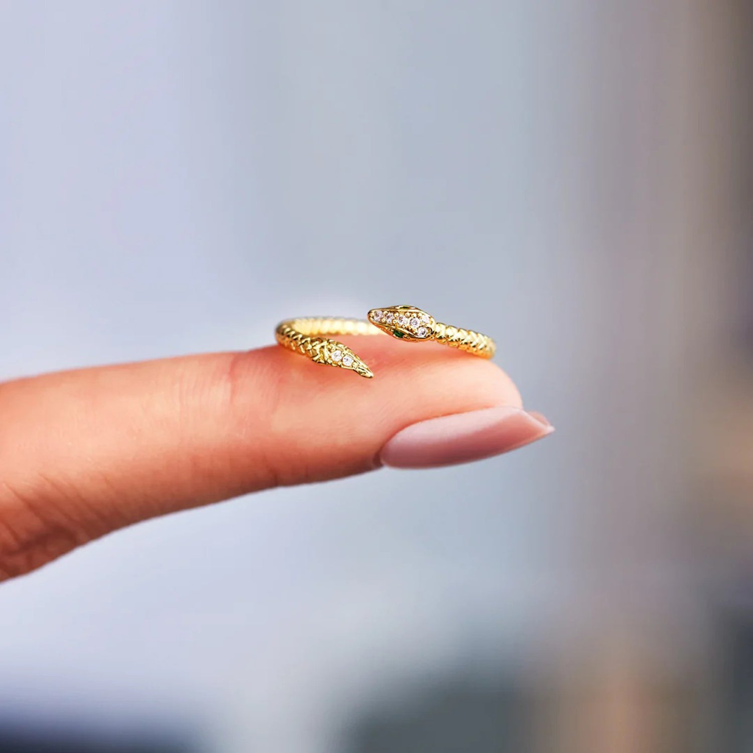 18K Snake Wrap Ring