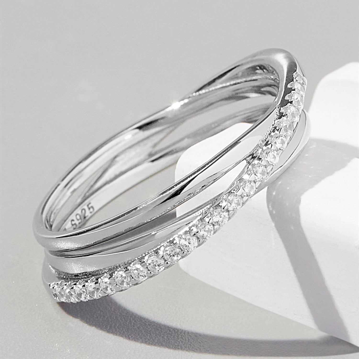 Sterling Silver 3 Layer Ring