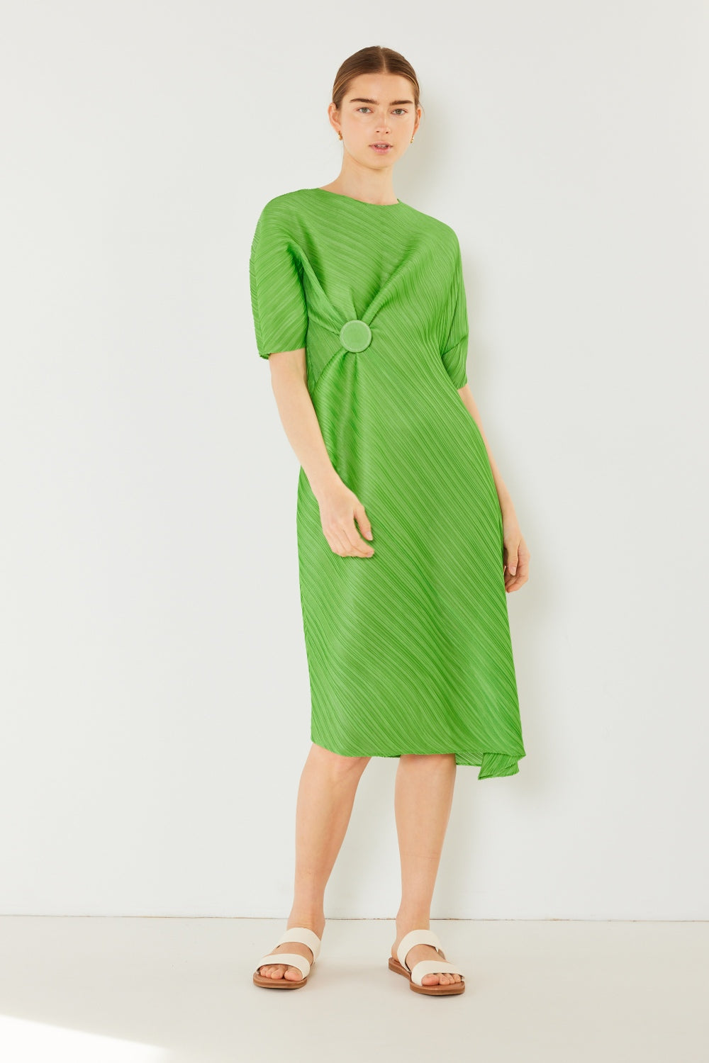 Knotted Dolman Sleeve Dress