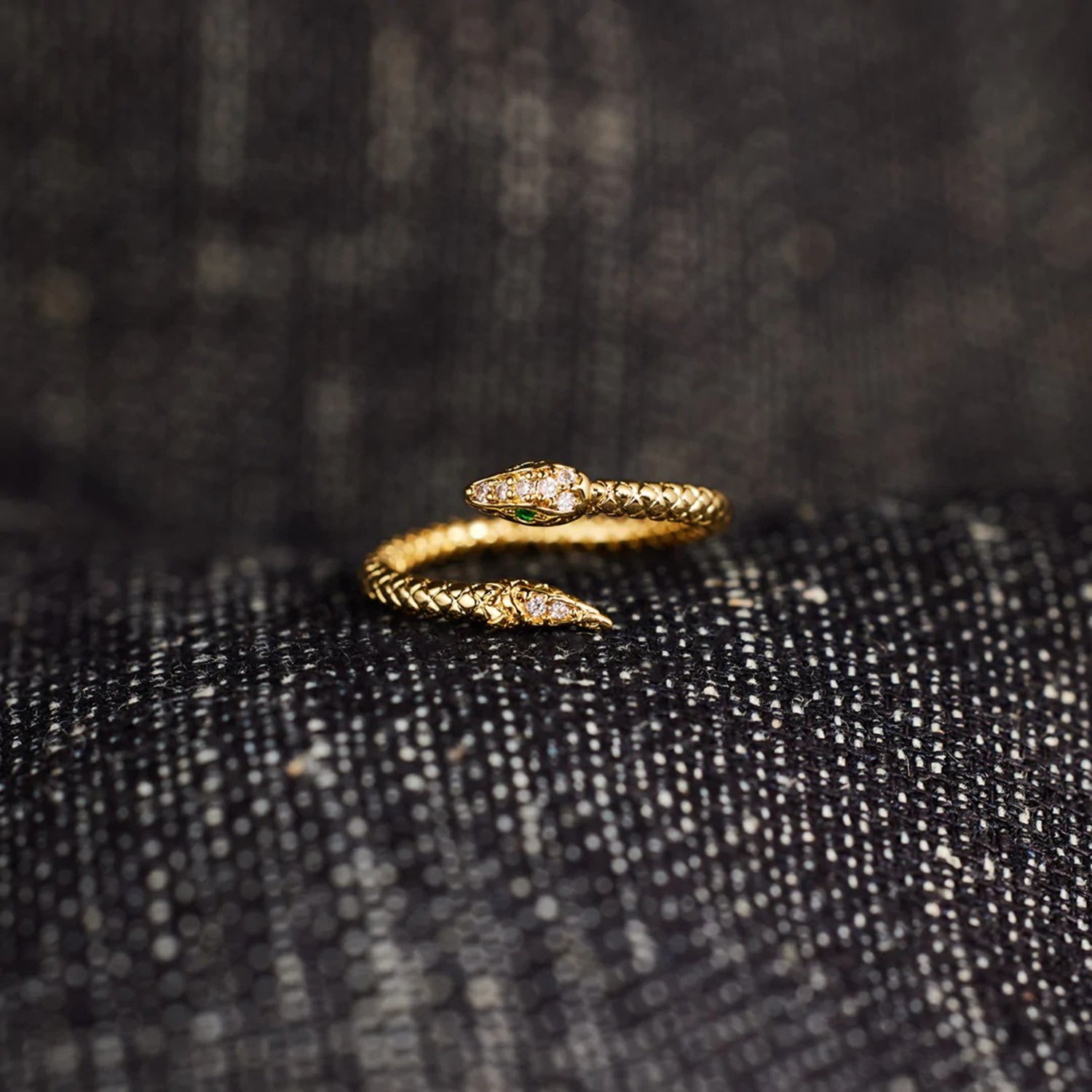 18K Snake Wrap Ring