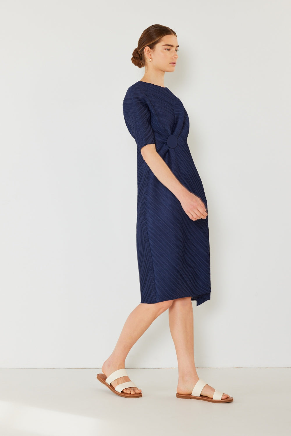 Knotted Dolman Sleeve Dress