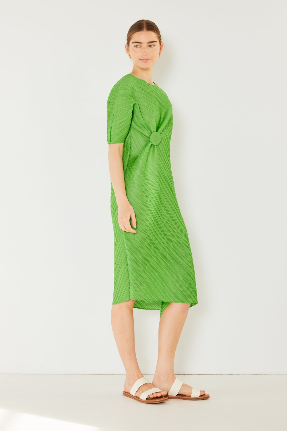 Knotted Dolman Sleeve Dress