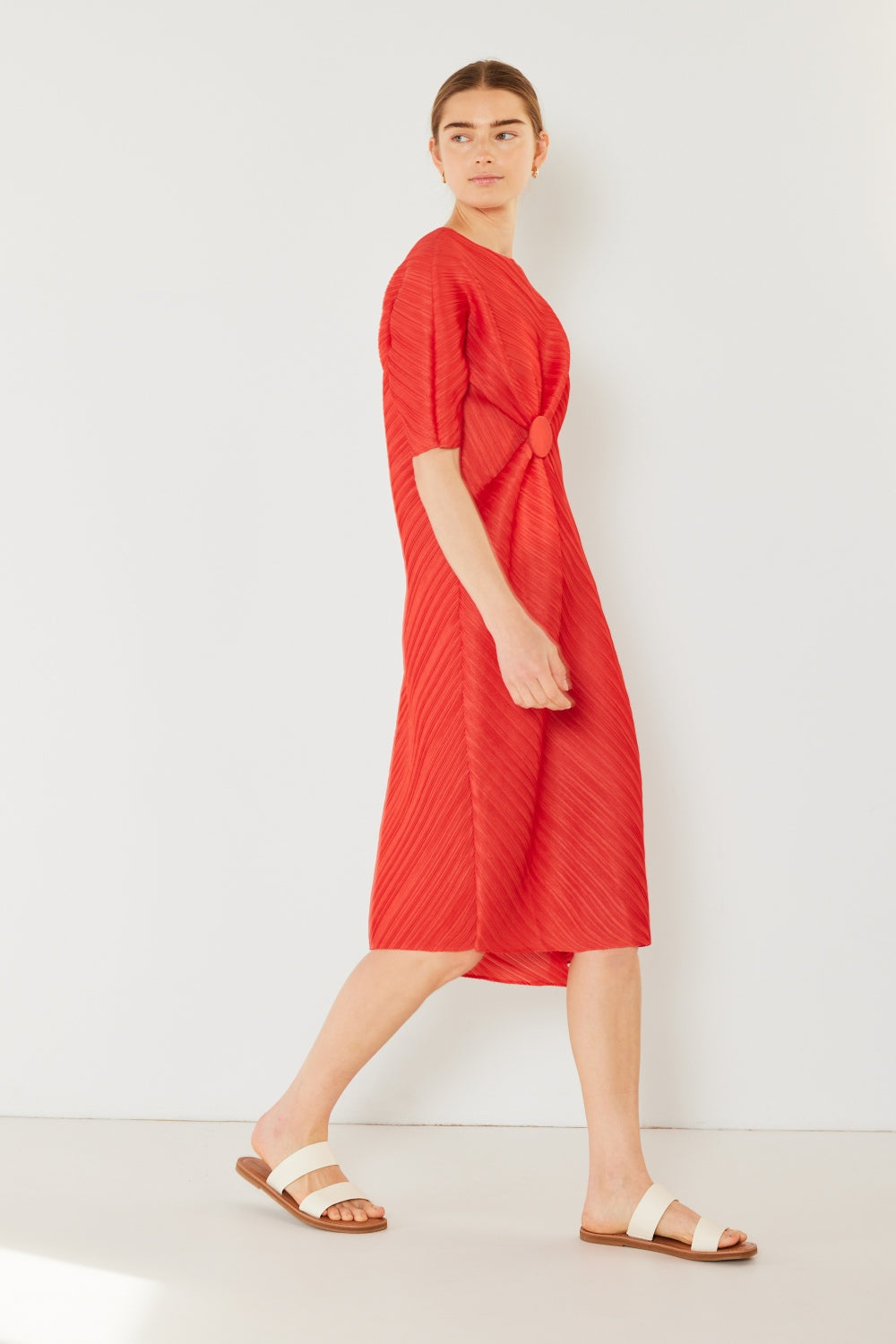 Knotted Dolman Sleeve Dress