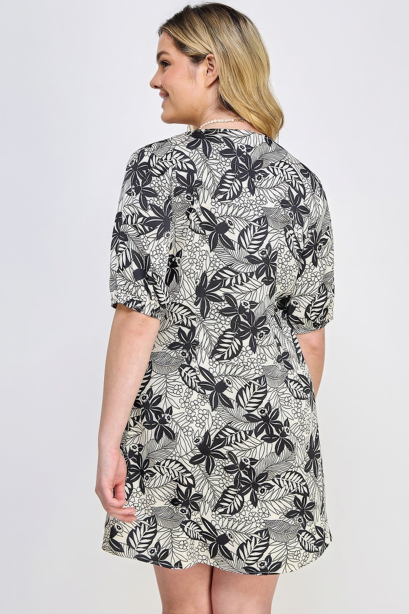 Botanical Print Dress