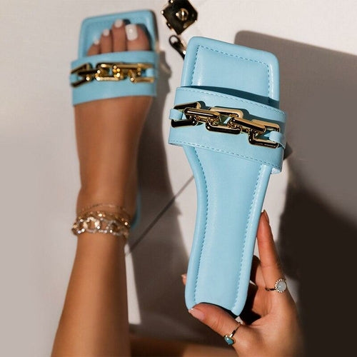 Chain Square Sandals