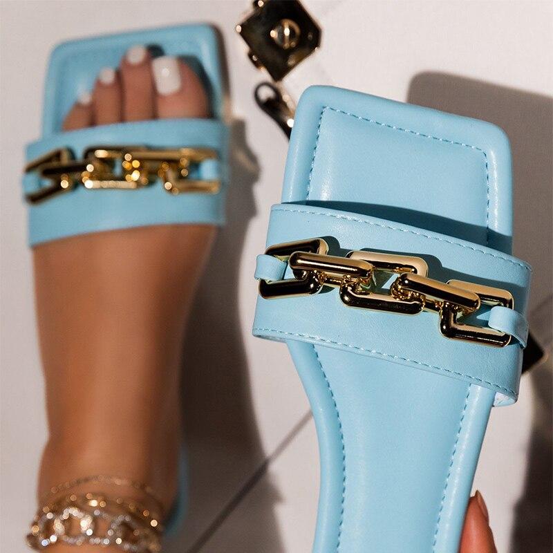 Chain Square Sandals