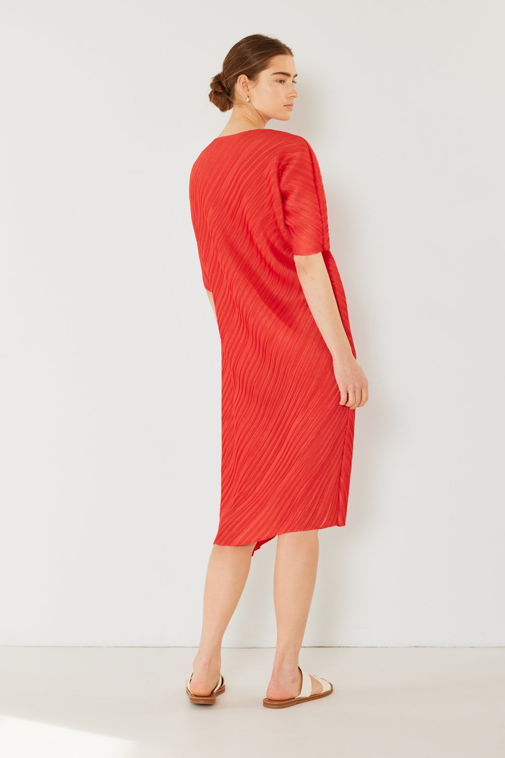 Knotted Dolman Sleeve Dress