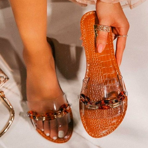 Clear Chain Sandal