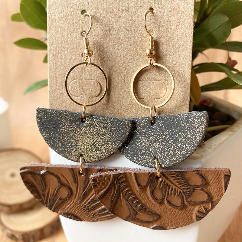 Semicircle Drop Earrings