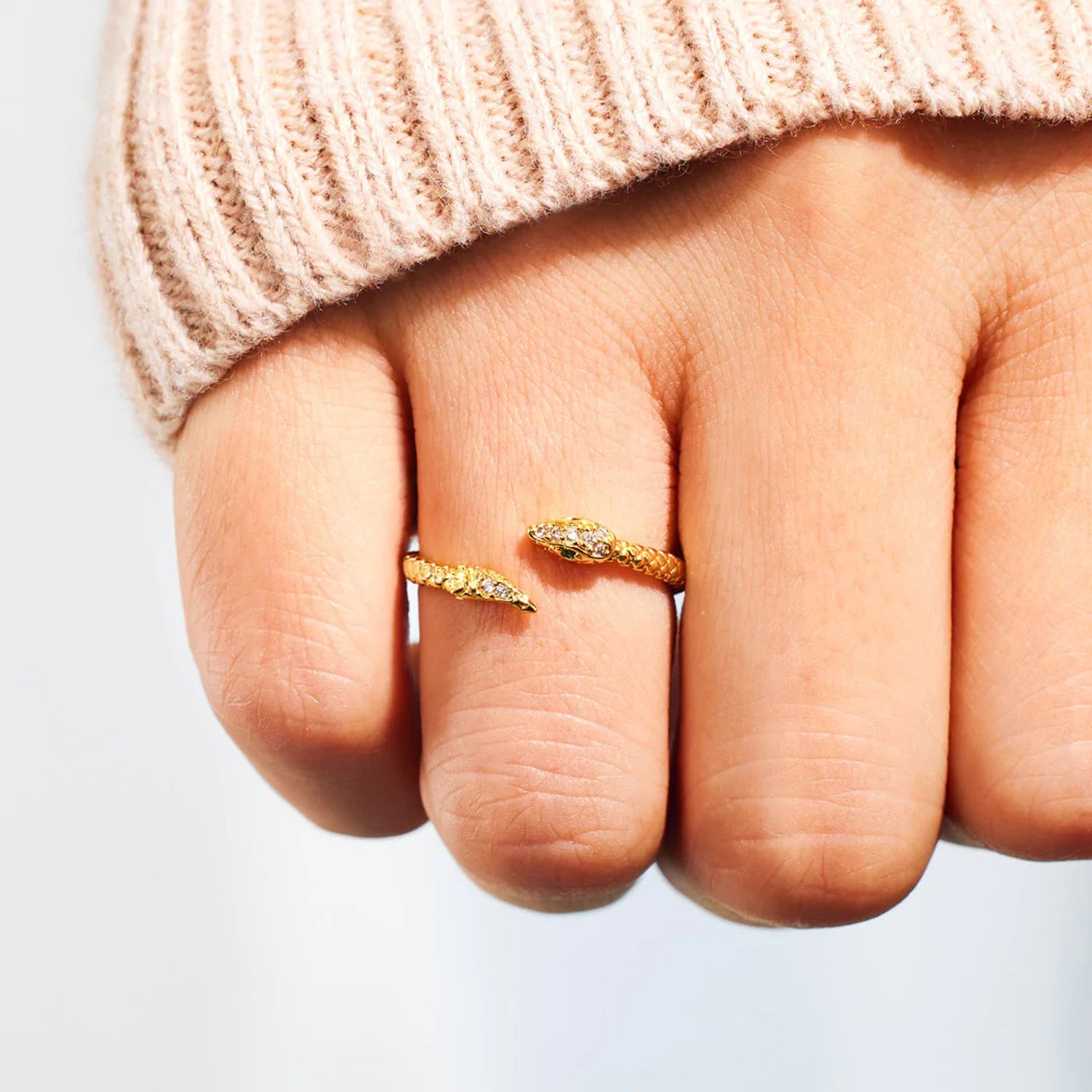 18K Snake Wrap Ring