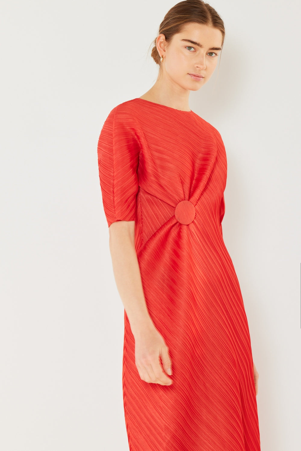 Knotted Dolman Sleeve Dress