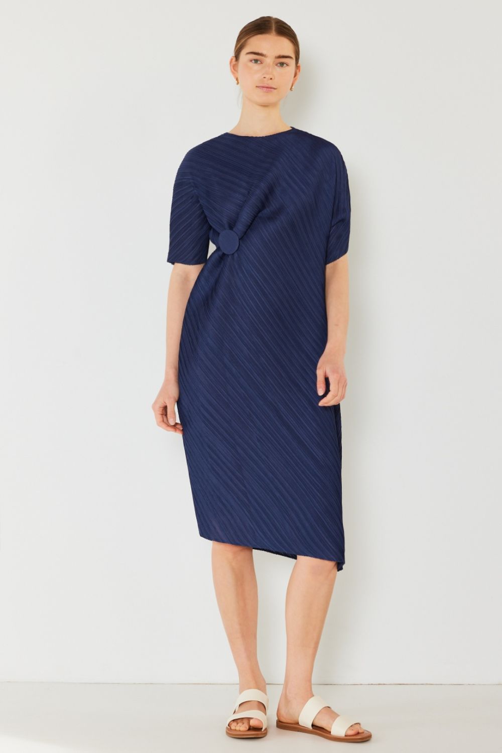 Knotted Dolman Sleeve Dress