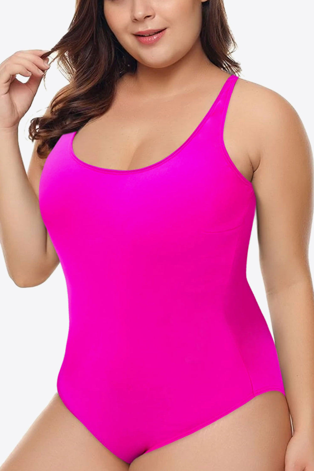 Scoop Neck One-Piece Swimsuit