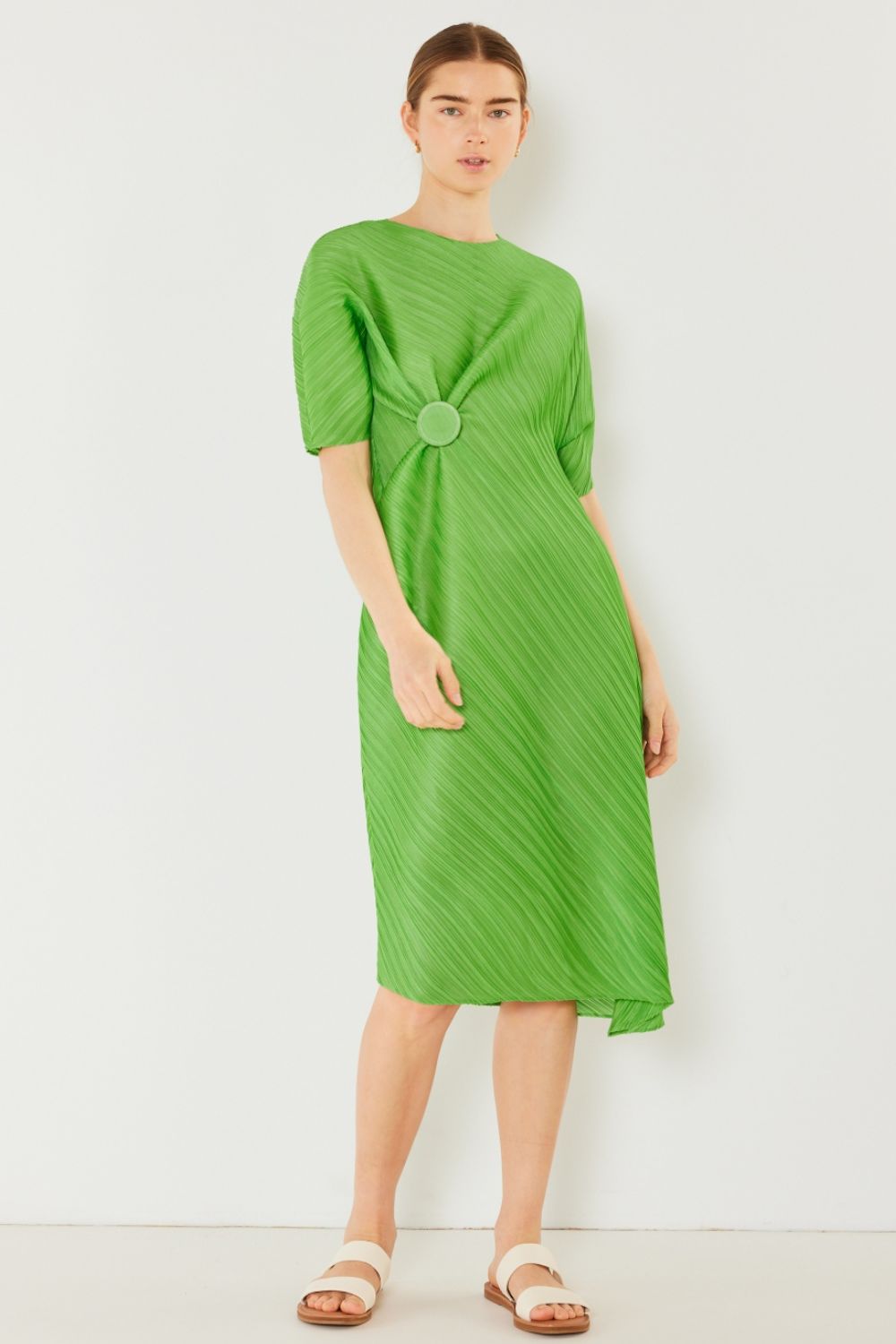 Knotted Dolman Sleeve Dress