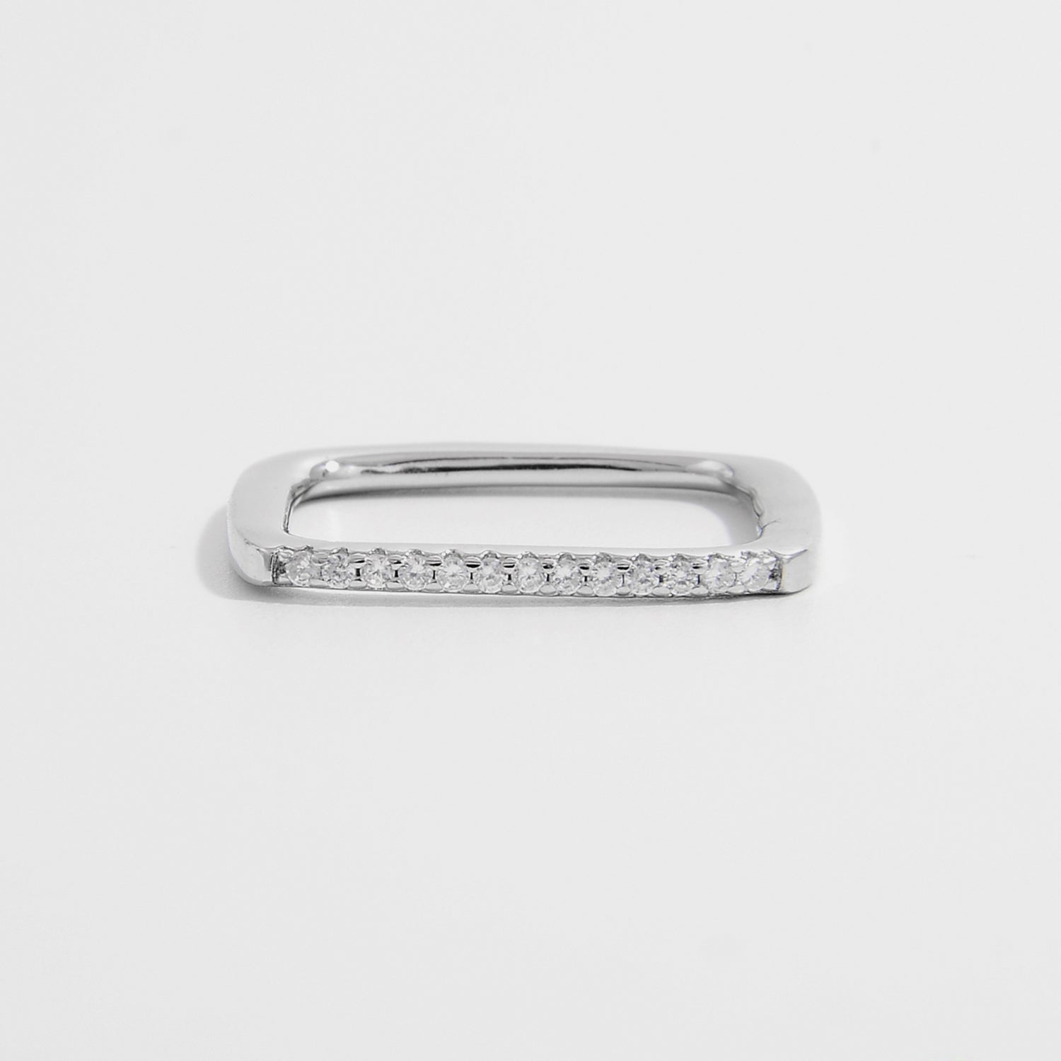 Sterling Silver Minimalist Square Ring